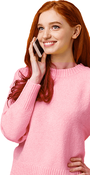 photo femme au telephone pour cm beauty